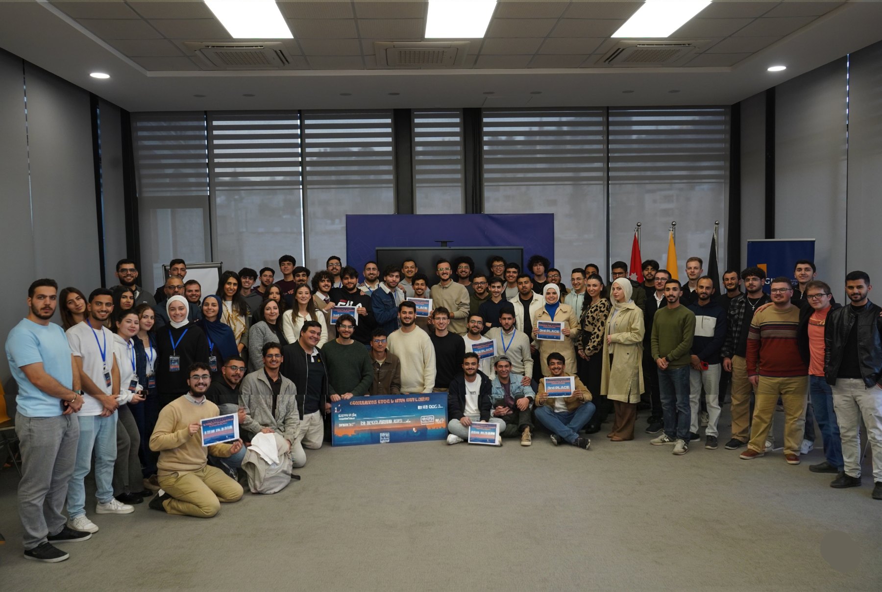 Prize day at a club-run competition, German Jordanian University